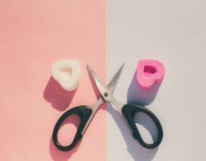 heart and scissors